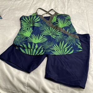 Women’s 2 piece Swimsuit with boy shorts
